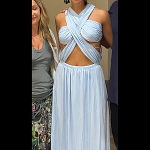 Sabo skirt new long blue dress